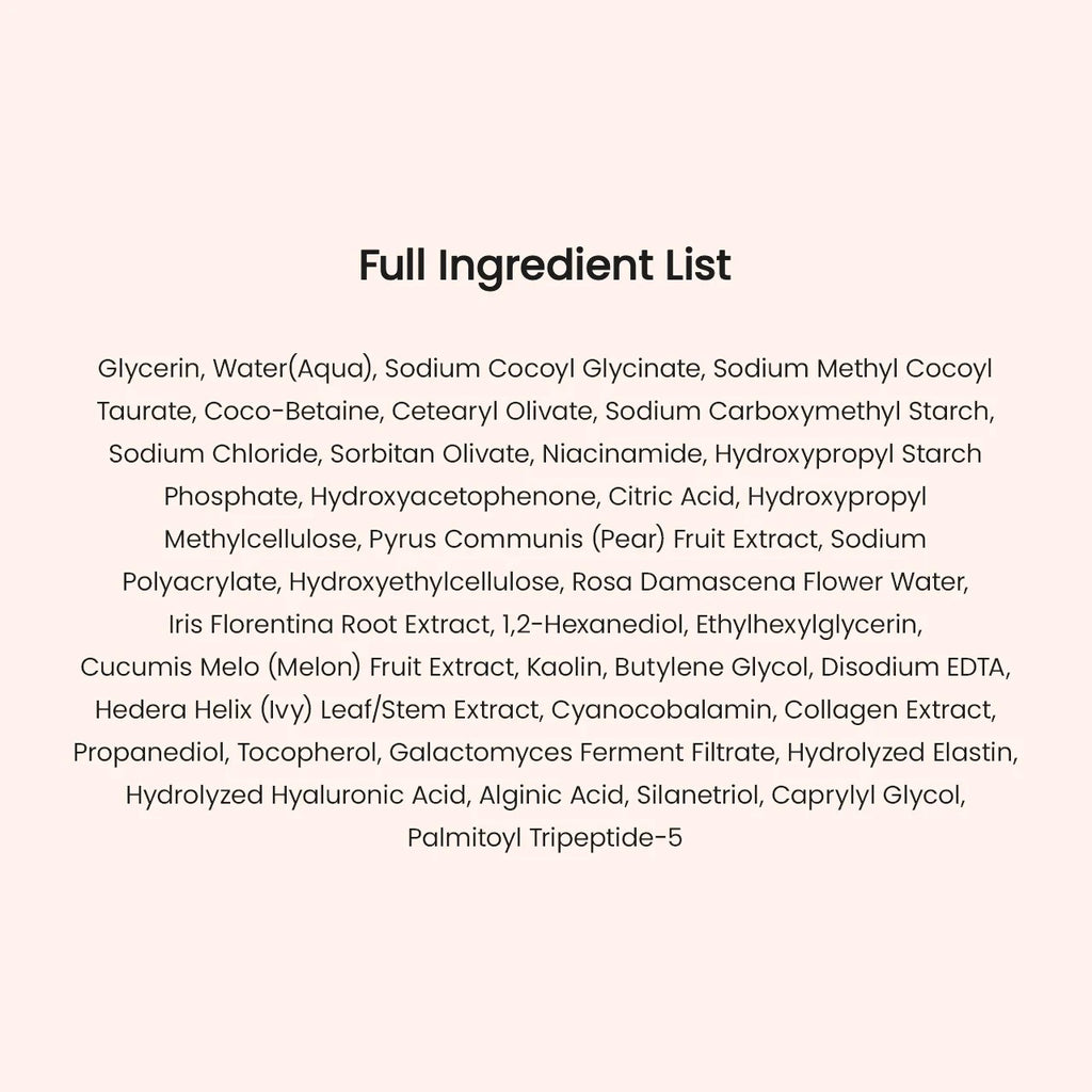Collagen Mask to Foam Cleanser